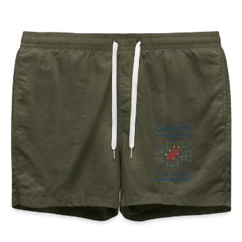 Murcianisches Mojete - Badeshorts - Olive - Vorne - AI Model Male 185 light (185cm)