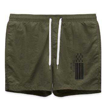 Breizh Da Viken T-Shirt Humorgeschenk - Badeshorts - Olive - Vorne - AI Model Male 185 light (185cm)