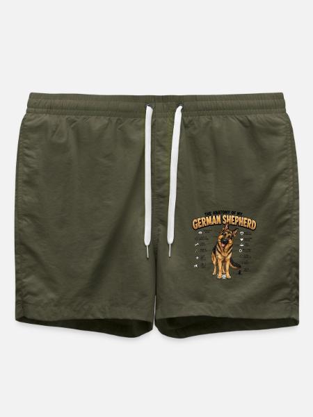 Deutscher Schäferhund Hundehalter T Schäferhund - Badeshorts - Olive