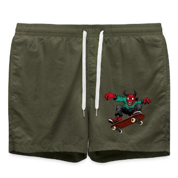 Teufel Freestyler - Badeshorts - Olive - Vorne - AI Model Male 185 light (185cm)