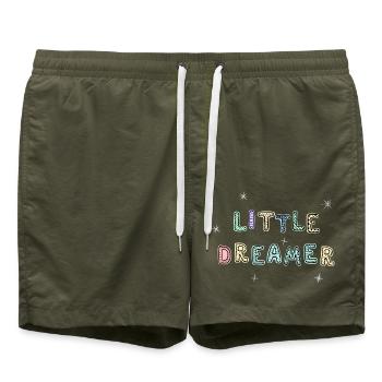 Kleiner Träumer - Badeshorts - Olive - Vorne - AI Model Male 185 light (185cm)