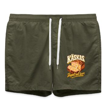 Käskas Doppelt hält besser - Badeshorts - Olive - Vorne - AI Model Male 185 light (185cm)