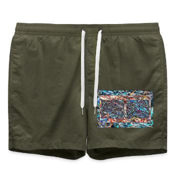 stiotsj - Badeshorts - Olive - Vorne - AI Model Male 185 light (185cm)