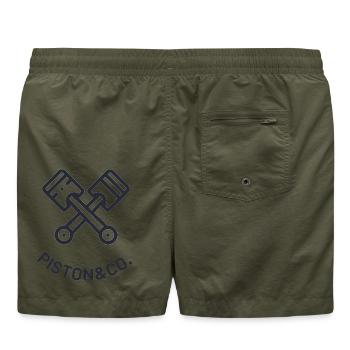 PISTON - CO - Swim Trunks - olive - Back