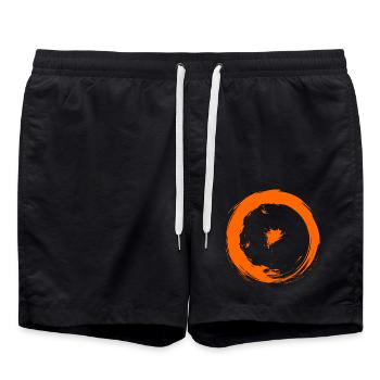 Astronomische Symbole Sonne - Badeshorts - Schwarz - Vorne - AI Model Male 185 light (185cm)