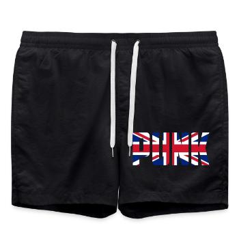 Punk - Badeshorts - Schwarz - Vorne - AI Model Male 185 light (185cm)