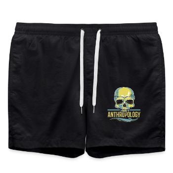 Anthropologielehrer Wissenschaft Anthropologe - Badeshorts - Schwarz - Vorne - AI Model Male 185 light (185cm)