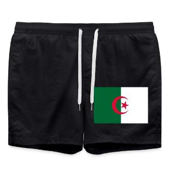 Algerien - Badeshorts - Schwarz - Vorne - AI Model Male 185 light (185cm)