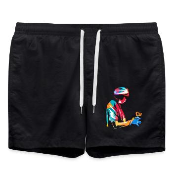 Zuverlässiger Anästhesist Narkose - Badeshorts - Schwarz - Vorne - AI Model Male 185 light (185cm)