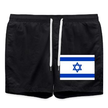Israel - Badeshorts - Schwarz - Vorne - AI Model Male 185 light (185cm)