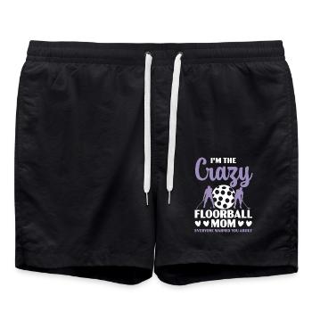 Floorball Mama Unihockey - Badeshorts - Schwarz - Vorne - AI Model Male 185 light (185cm)