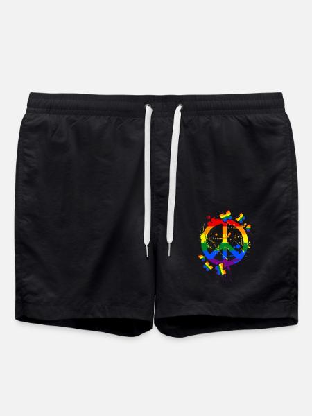 LGBT - Badeshorts - Schwarz