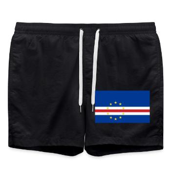 Kap Verde - Badeshorts - Schwarz - Vorne - AI Model Male 185 light (185cm)