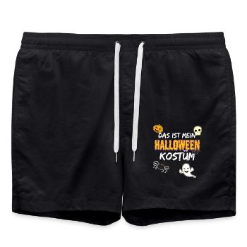 Das Ist Mein Halloween Kostüm Kinder Grusel Verkle - Badeshorts - Schwarz - Vorne - AI Model Male 185 light (185cm)