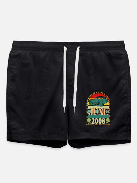 Geburtstagsgeschenk Juni 2008. Juni 2008 Juni 2008 - Badeshorts - Schwarz