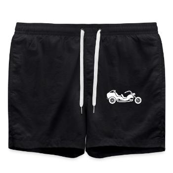 Triker - Badeshorts - Schwarz - Vorne - AI Model Male 185 light (185cm)