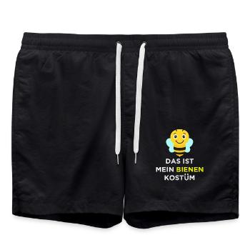 Bienen Kostüm Fasching Karneval Baby Kinder - Badeshorts - Schwarz - Vorne - AI Model Male 185 light (185cm)