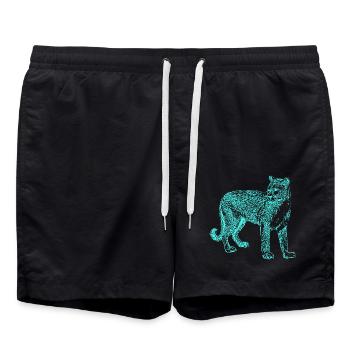 Panther - Badeshorts - Schwarz - Vorne - AI Model Male 185 light (185cm)