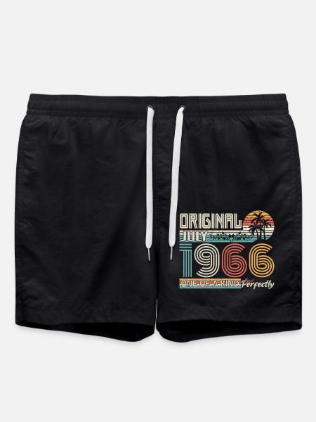 Juli 1966 Geburtstag Juli 1966 Geschenk - Badeshorts - Schwarz