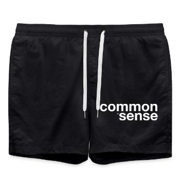 Gesunder Menschenverstand - Badeshorts - Schwarz - Vorne - AI Model Male 185 light (185cm)