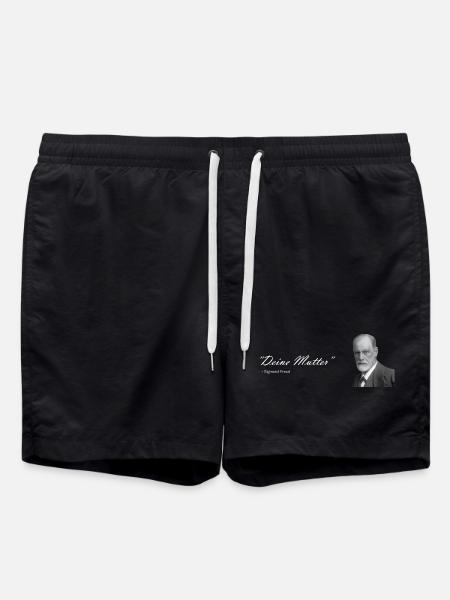 " Deine Mutter " Sigmund Freud - Badeshorts - Schwarz