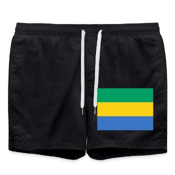 Gabun - Badeshorts - Schwarz - Vorne - AI Model Male 185 light (185cm)