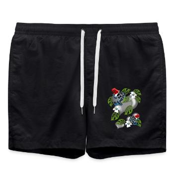 pfeilgiftfrosch - Badeshorts - Schwarz - Vorne - AI Model Male 185 light (185cm)