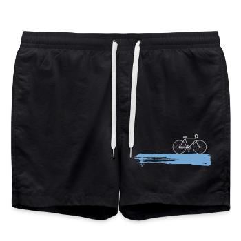 Fahrrad - Badeshorts - Schwarz - Vorne - AI Model Male 185 light (185cm)