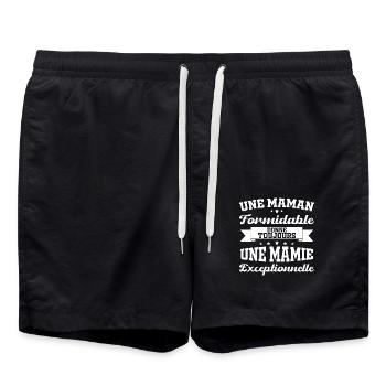 Gift for Grandma - An Exceptional Granny - Swim Trunks - black - Front - AI Model Male 185 light (185cm)