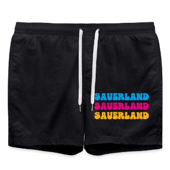 Sauerland - Badeshorts - Schwarz - Vorne - AI Model Male 185 light (185cm)