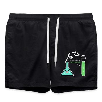 Biologe Wissenschaft Biologie Hauptfach Erfahrung - Badeshorts - Schwarz - Vorne - AI Model Male 185 light (185cm)