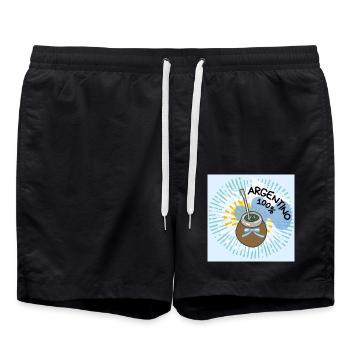 Argentinischer Kumpel. - Badeshorts - Schwarz - Vorne - AI Model Male 185 light (185cm)