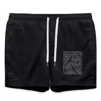Kühner Segelflieger Thermikjäger - Badeshorts - Schwarz - Vorne - AI Model Male 185 light (185cm)