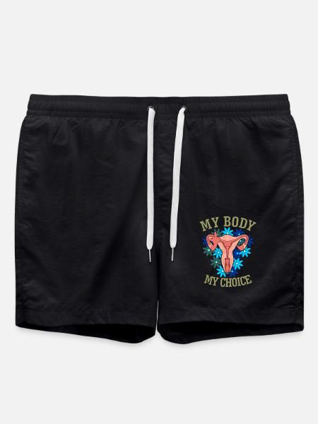 My Body My Choice - Badeshorts - Schwarz