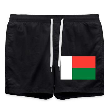 Madagaskar - Badeshorts - Schwarz - Vorne - AI Model Male 185 light (185cm)