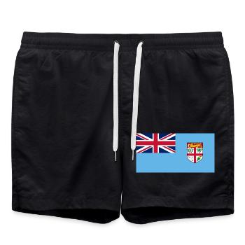 Fidschi - Badeshorts - Schwarz - Vorne - AI Model Male 185 light (185cm)
