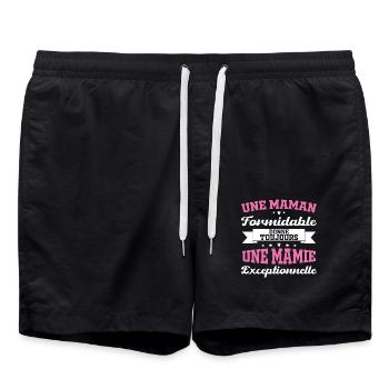 Gift for Grandma - An Exceptional Granny - Swim Trunks - black - Front - AI Model Male 185 light (185cm)