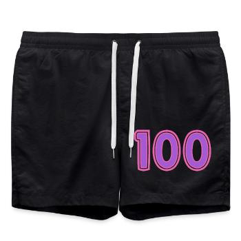 100. 100 ANS. 100e ANNIVERSAIRE - Short de bain - noir - Devant - AI Model Male 185 light (185cm)