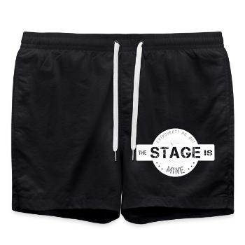 extrovertiert Mittelpunkt - Badeshorts - Schwarz - Vorne - AI Model Male 185 light (185cm)