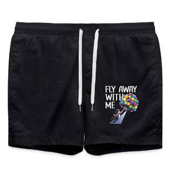 Songtexte Musikliebhaber Songwriter Musikfestival - Badeshorts - Schwarz - Vorne - AI Model Male 185 light (185cm)