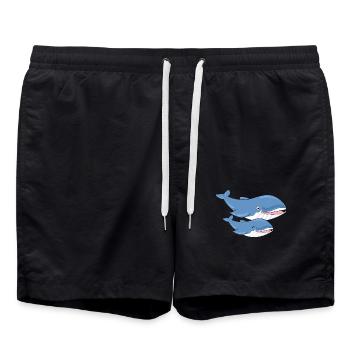 Wale - Badeshorts - Schwarz - Vorne - AI Model Male 185 light (185cm)