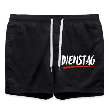 Dienstag Kraft Brush - Badeshorts - Schwarz - Vorne - AI Model Male 185 light (185cm)