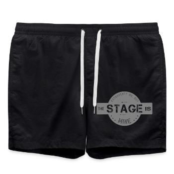 extrovertiert Mittelpunkt - Badeshorts - Schwarz - Vorne - AI Model Male 185 light (185cm)
