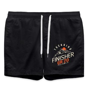 GR 20 Korsische Wanderung GR 20 Trek - Badeshorts - Schwarz - Vorne - AI Model Male 185 light (185cm)