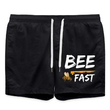 Abeille Rapide Abeilles Miel - Short de bain - noir - Devant - AI Model Male 185 light (185cm)