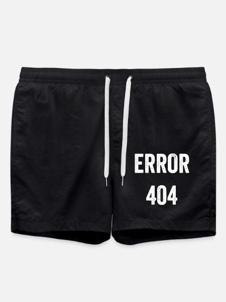 Error 404 - Badeshorts - Schwarz
