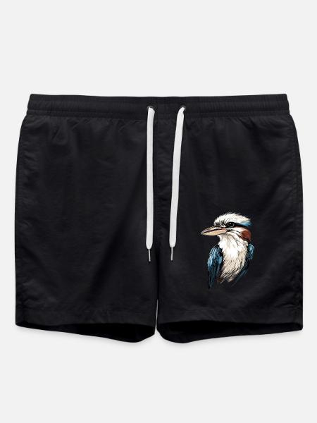 Kookaburra Jägerliest Lachender Hans Süßer Vogel - Badeshorts - Schwarz
