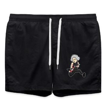Genialer Beethoven Klavierabend - Badeshorts - Schwarz - Vorne - AI Model Male 185 light (185cm)