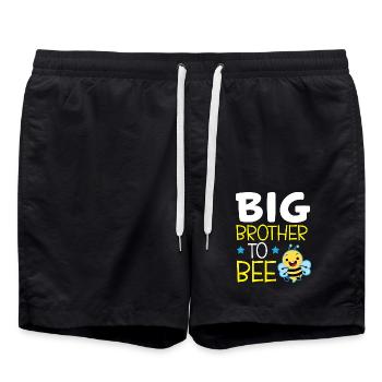 Big Brother To Bee Big Bro - Badeshorts - Schwarz - Vorne - AI Model Male 185 light (185cm)