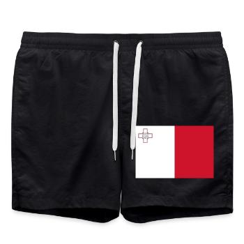 Malta - Badeshorts - Schwarz - Vorne - AI Model Male 185 light (185cm)
